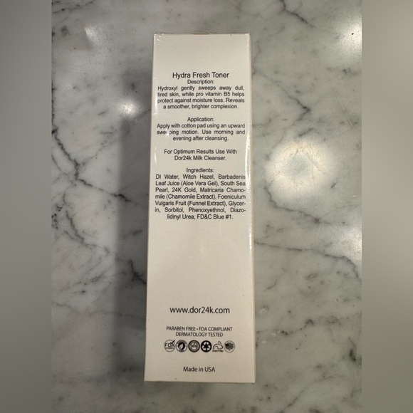 D’OR24K Prestige hydra fresh toner. 120ml/4.0oz New in sealed box. - Picture 2 of 3